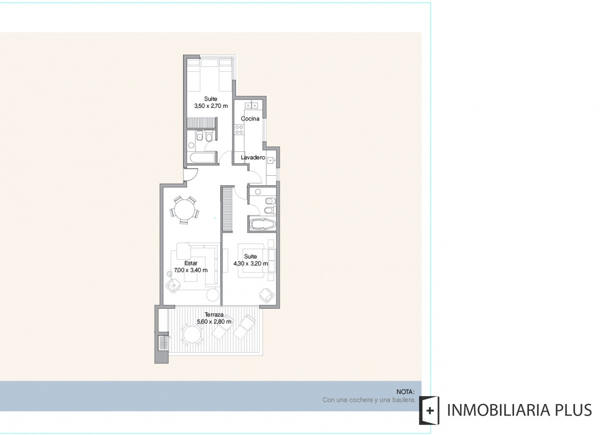 Apartamento ID.1016 - Venta de apartamento en Punta Ballena con 2 dormitorios Piscinas Barbacoa Club House Parrillero y más