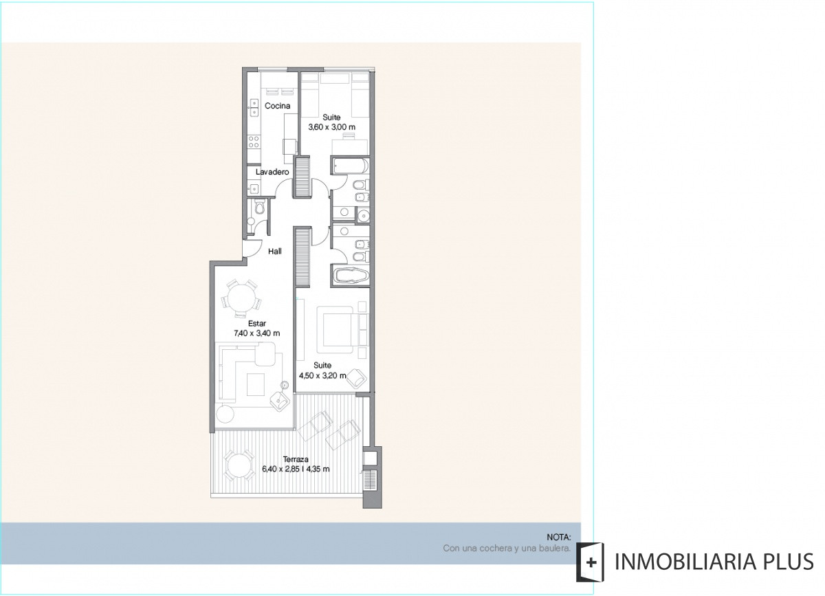 Apartamento ID.1016 - Venta de apartamento en Punta Ballena con 2 dormitorios Piscinas Barbacoa Club House Parrillero y más