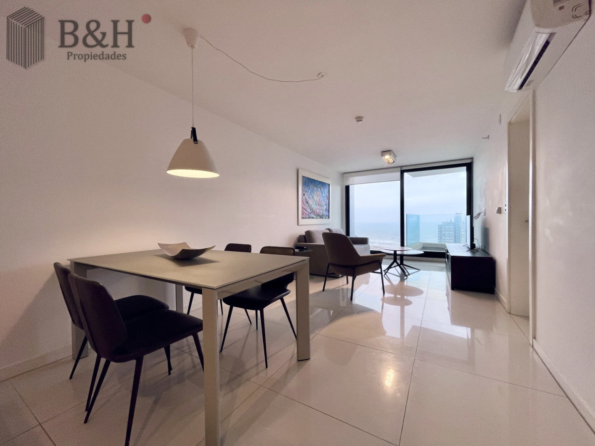 Apartamento ID.6977 - Apartamento Moderno de 1 Dormitorio en Alquiler Anual, Torre con servicios 