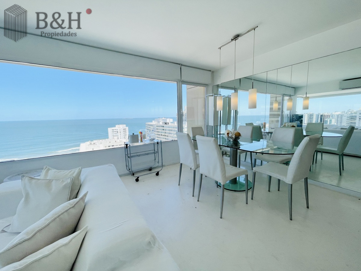 Apartamento ID.1426 - Alquiler temporario de maravilloso departamento piso alto de tres dormitorios, Peninsula, Punta del Este