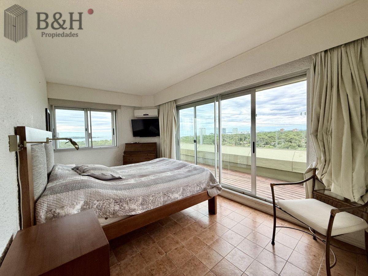 Apartamento ID.6726 - Penthouse con vista al mar en Punta del Este, 2 Dormitorios, en Alquiler Anual