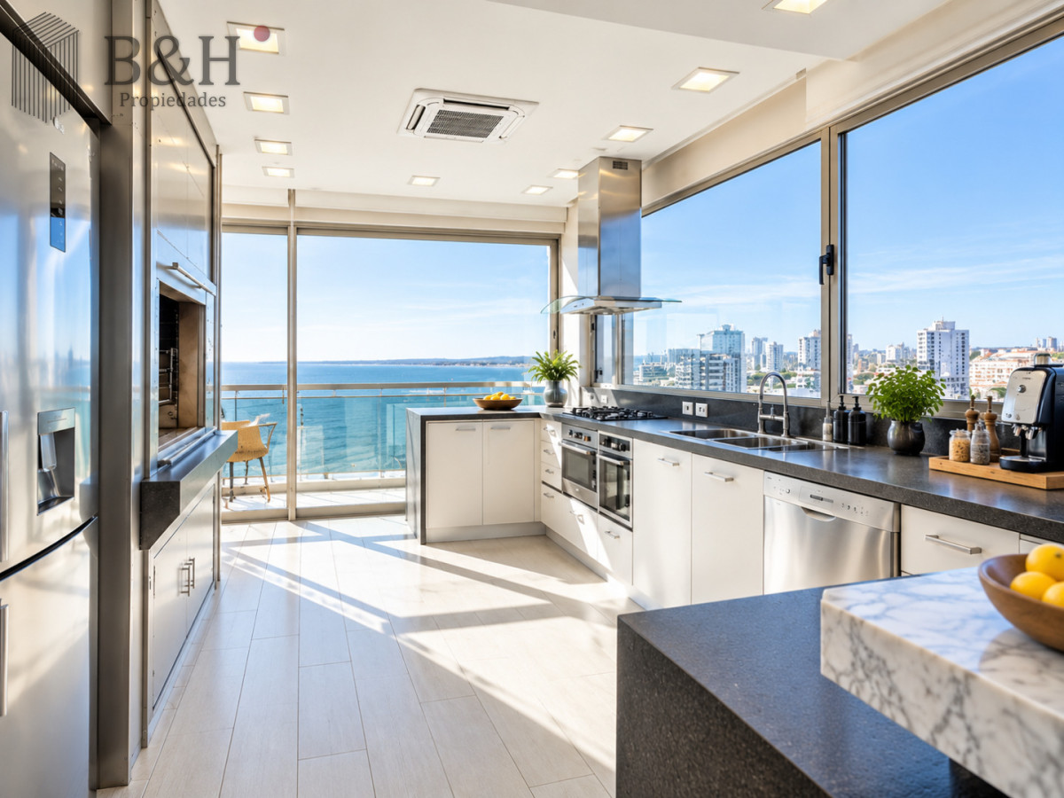 Apartamento ID.8147 - Penthouse Dúplex 5 Suites en Torre Imperiale, con Piscina Privada, Barbacoa y Vista al Mar. Playa Brava, Punta del Este