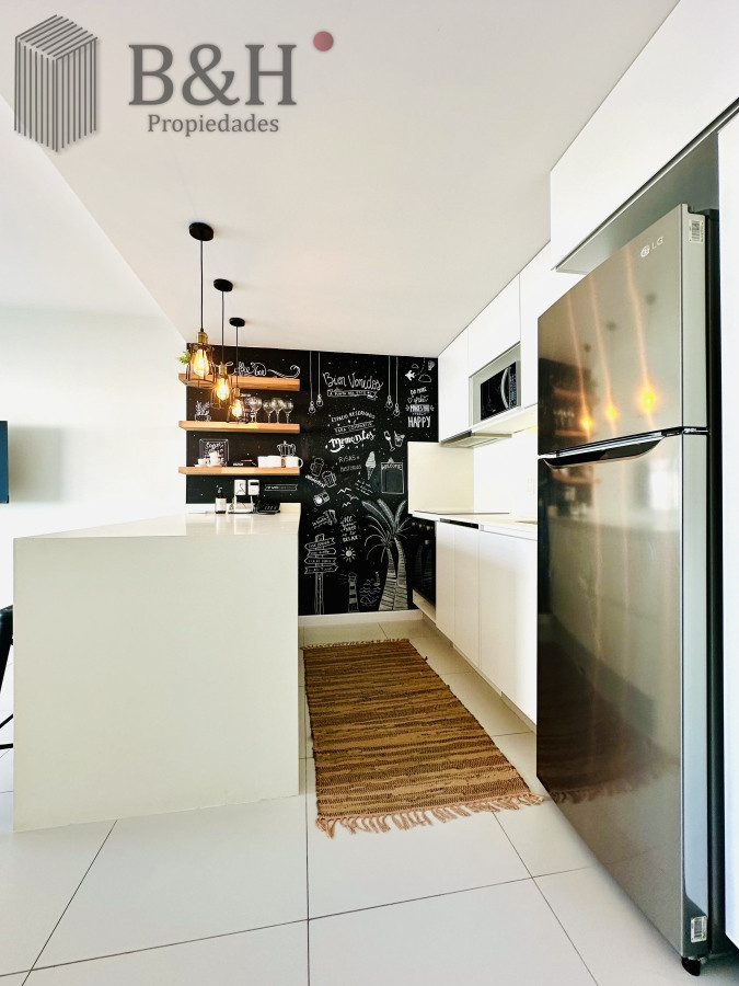 Apartamento ID.5760 - Alquiler temporal de apartamento nuevo de un dormitorio a pasos del Mar en playa Mansa zona Enjoy