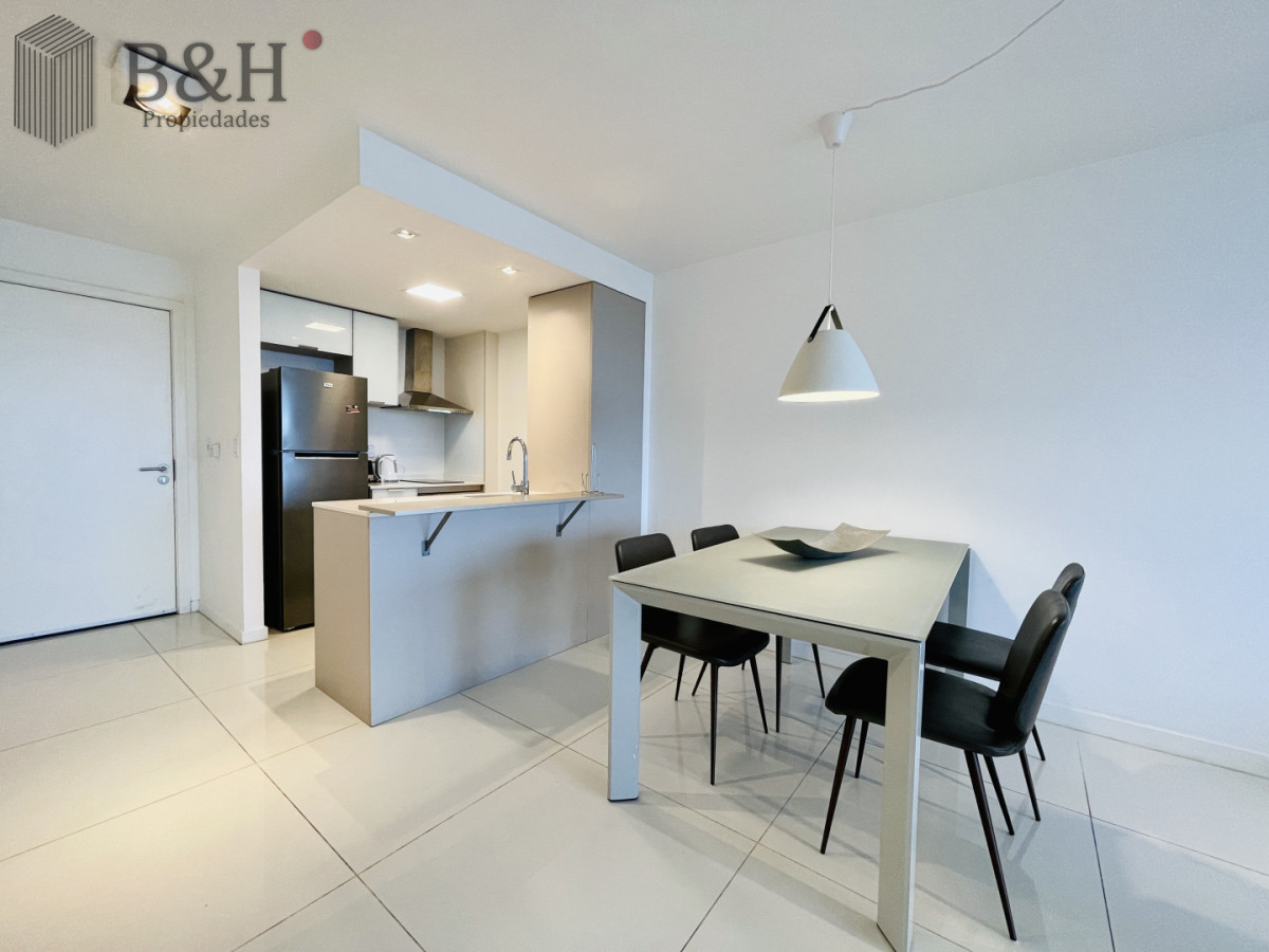 Apartamento ID.6977 - Apartamento Moderno de 1 Dormitorio en Alquiler Anual, Torre con servicios 
