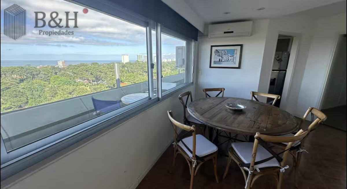 Apartamento ID.6726 - Penthouse con vista al mar en Punta del Este, 2 Dormitorios, en Alquiler Anual