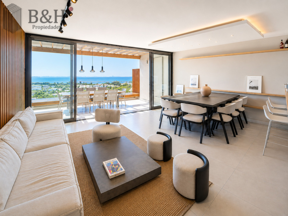 Apartamento ID.7754 - Apartamento de 3 Dormitorios, Parrillero de uso exclusivo y Jardín en Punta Ballena, Punta del Este