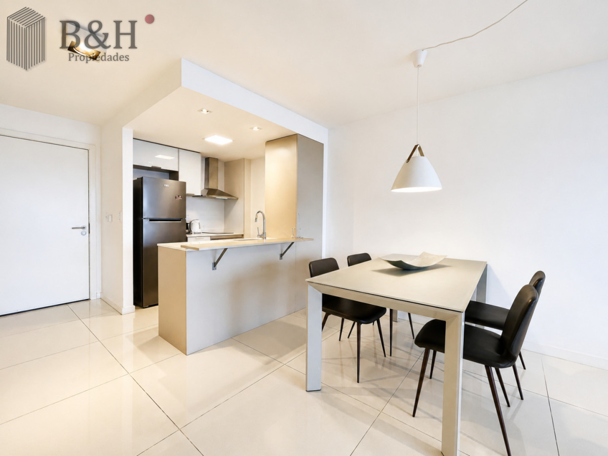 Apartamento ID.6977 - Apartamento Moderno de 1 Dormitorio en Alquiler Anual, Torre con servicios 