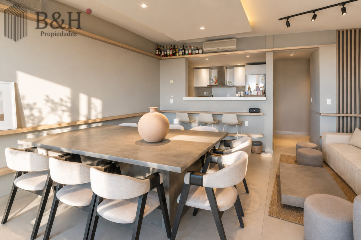 Apartamento ID.7754 - Apartamento de 3 Dormitorios, Parrillero de uso exclusivo y Jardín en Punta Ballena, Punta del Este