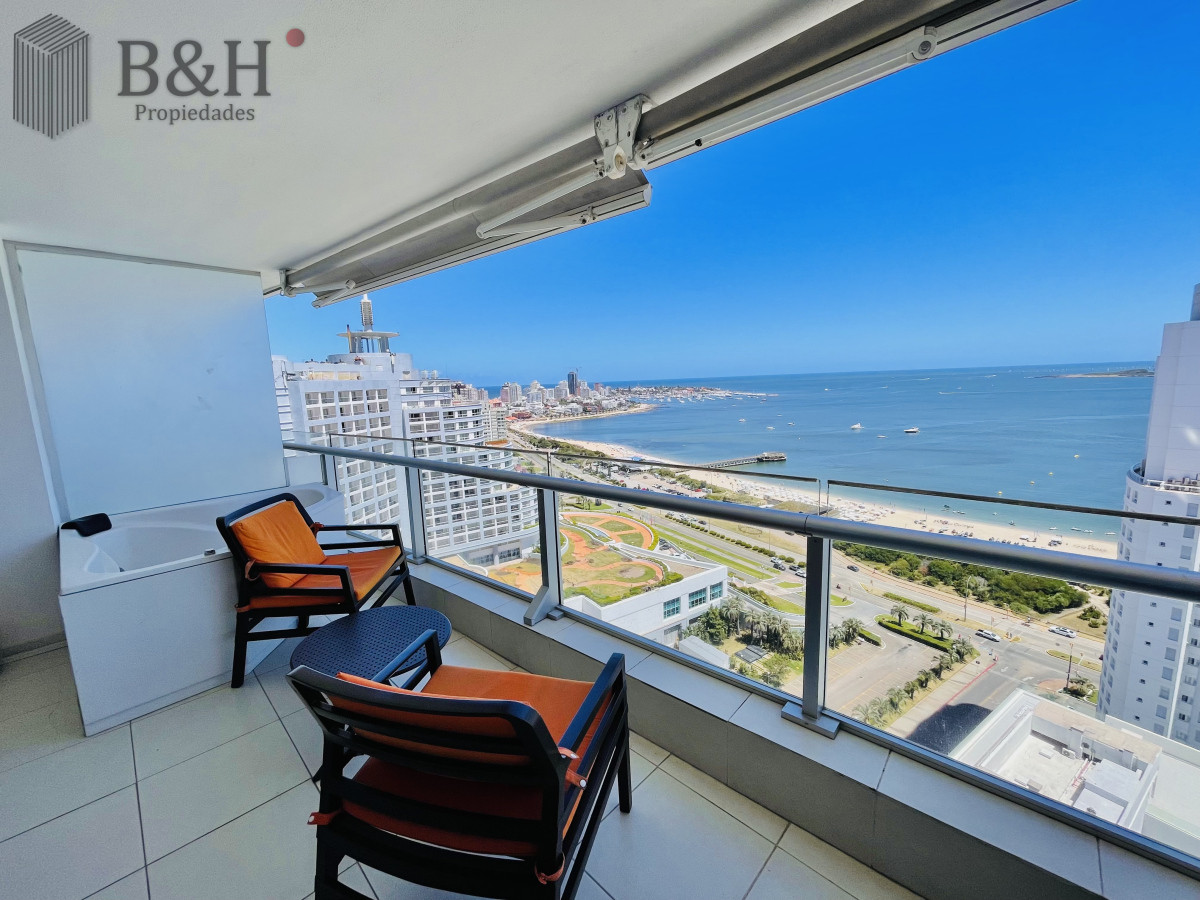 Apartamento ID.4492 - Excelente Apartamento de 2 Dormitorios con Vista al Mar, Playa Mansa