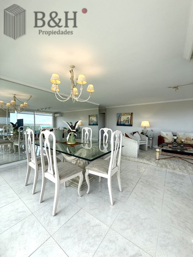 Apartamento ID.6171 - Alquiler temporario de apartamento esquinero de tres dormitorios más dependencia de servicio sobre Playa Mansa, Punta del Este