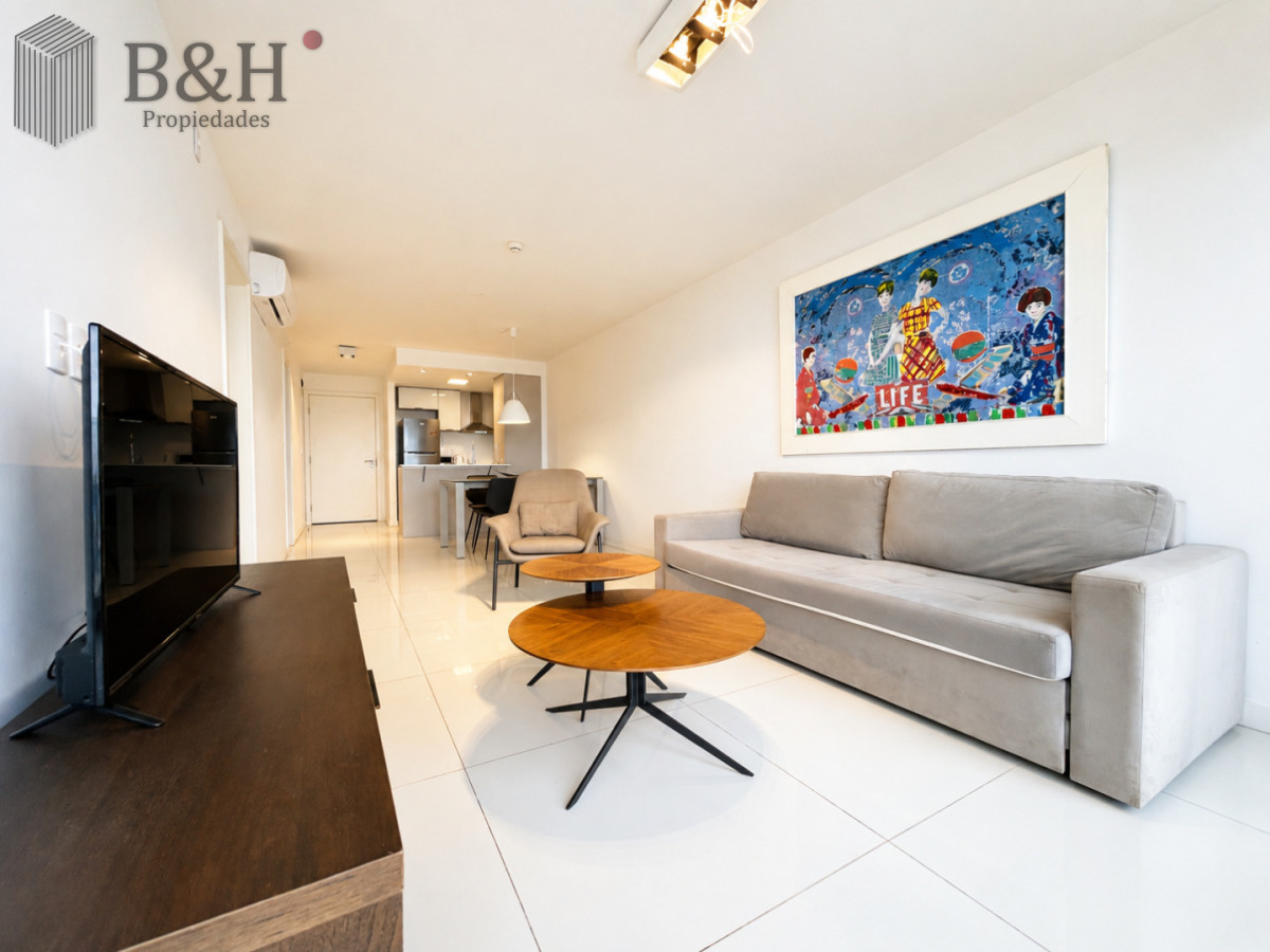 Apartamento ID.6977 - Apartamento Moderno de 1 Dormitorio en Alquiler Anual, Torre con servicios 