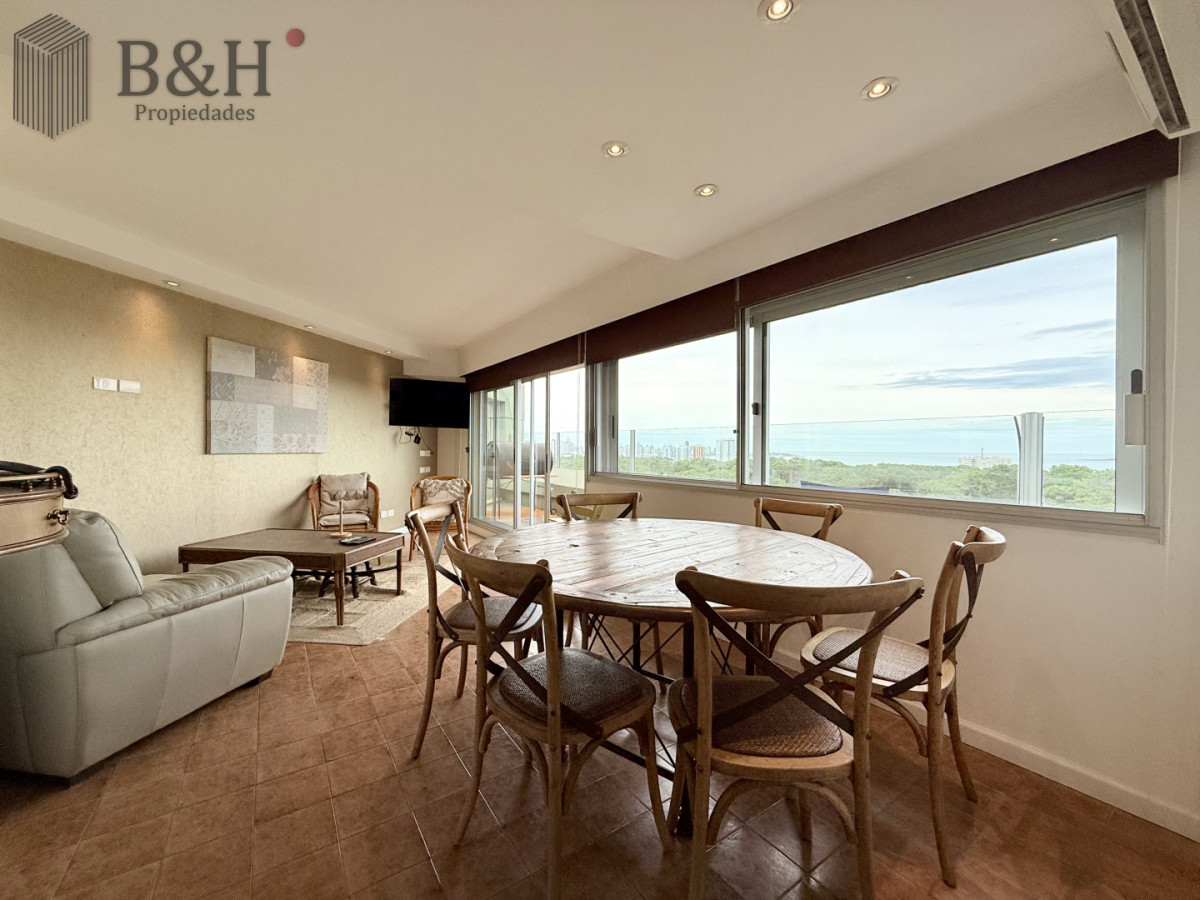 Apartamento ID.6726 - Penthouse con vista al mar en Punta del Este, 2 Dormitorios, en Alquiler Anual