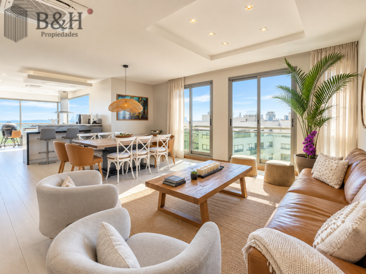 Apartamento ID.8147 - Penthouse Dúplex 5 Suites en Torre Imperiale, con Piscina Privada, Barbacoa y Vista al Mar. Playa Brava, Punta del Este