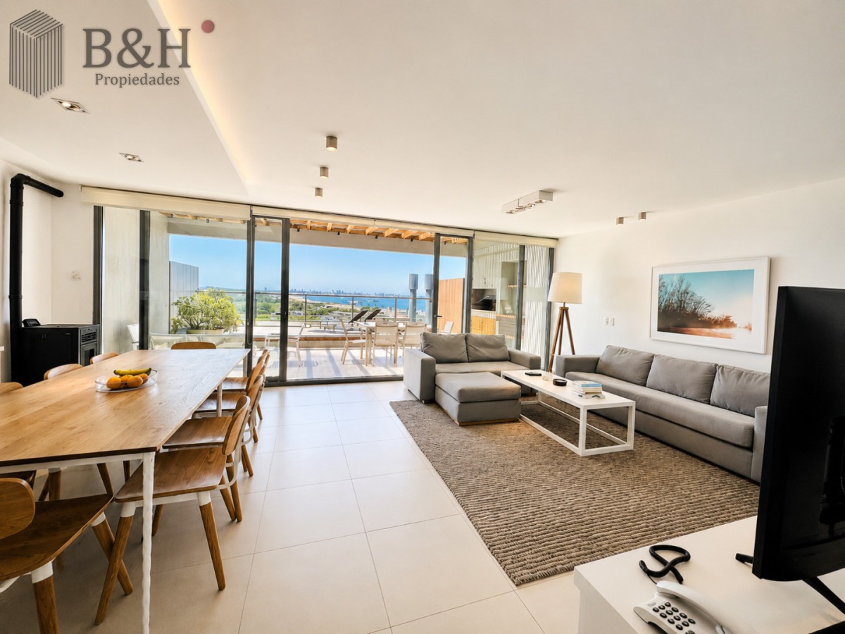 Apartamento ID.6877 - Venta y Alquiler temporario de apartamento moderno de dos dormitorios con parrillero en Punta Ballena