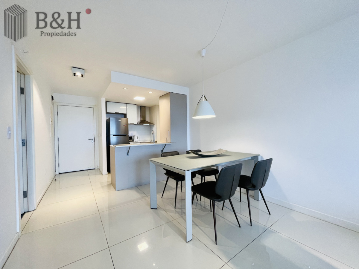 Apartamento ID.6977 - Apartamento Moderno de 1 Dormitorio en Alquiler Anual, Torre con servicios 