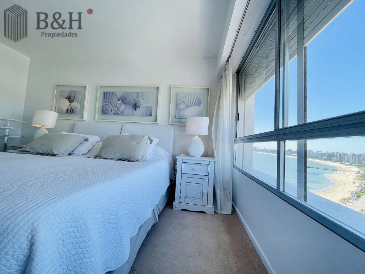 Apartamento ID.1426 - Alquiler temporario de maravilloso departamento piso alto de tres dormitorios, Peninsula, Punta del Este
