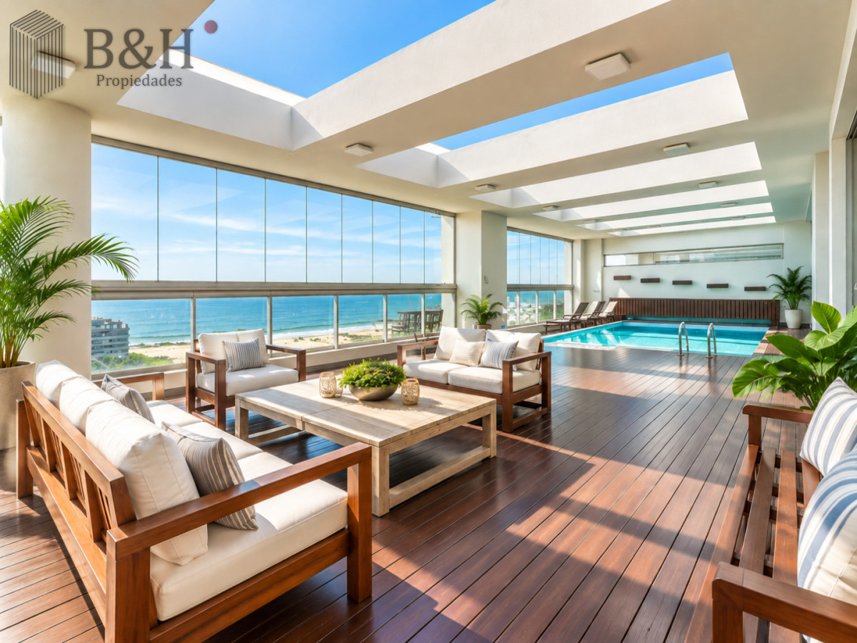 Apartamento ID.8147 - Penthouse Dúplex 5 Suites en Torre Imperiale, con Piscina Privada, Barbacoa y Vista al Mar. Playa Brava, Punta del Este