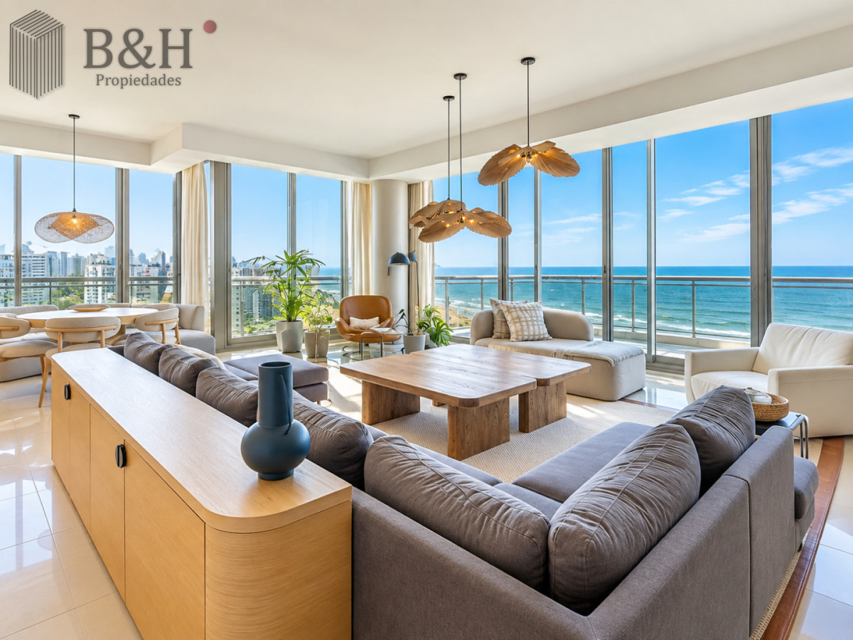 Apartamento ID.8147 - Penthouse Dúplex 5 Suites en Torre Imperiale, con Piscina Privada, Barbacoa y Vista al Mar. Playa Brava, Punta del Este