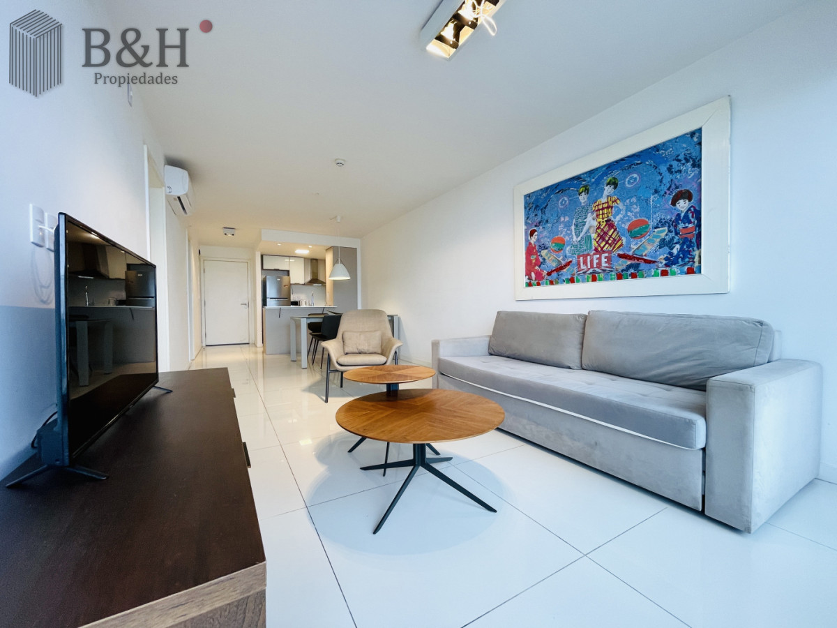 Apartamento ID.6977 - Apartamento Moderno de 1 Dormitorio en Alquiler Anual, Torre con servicios 