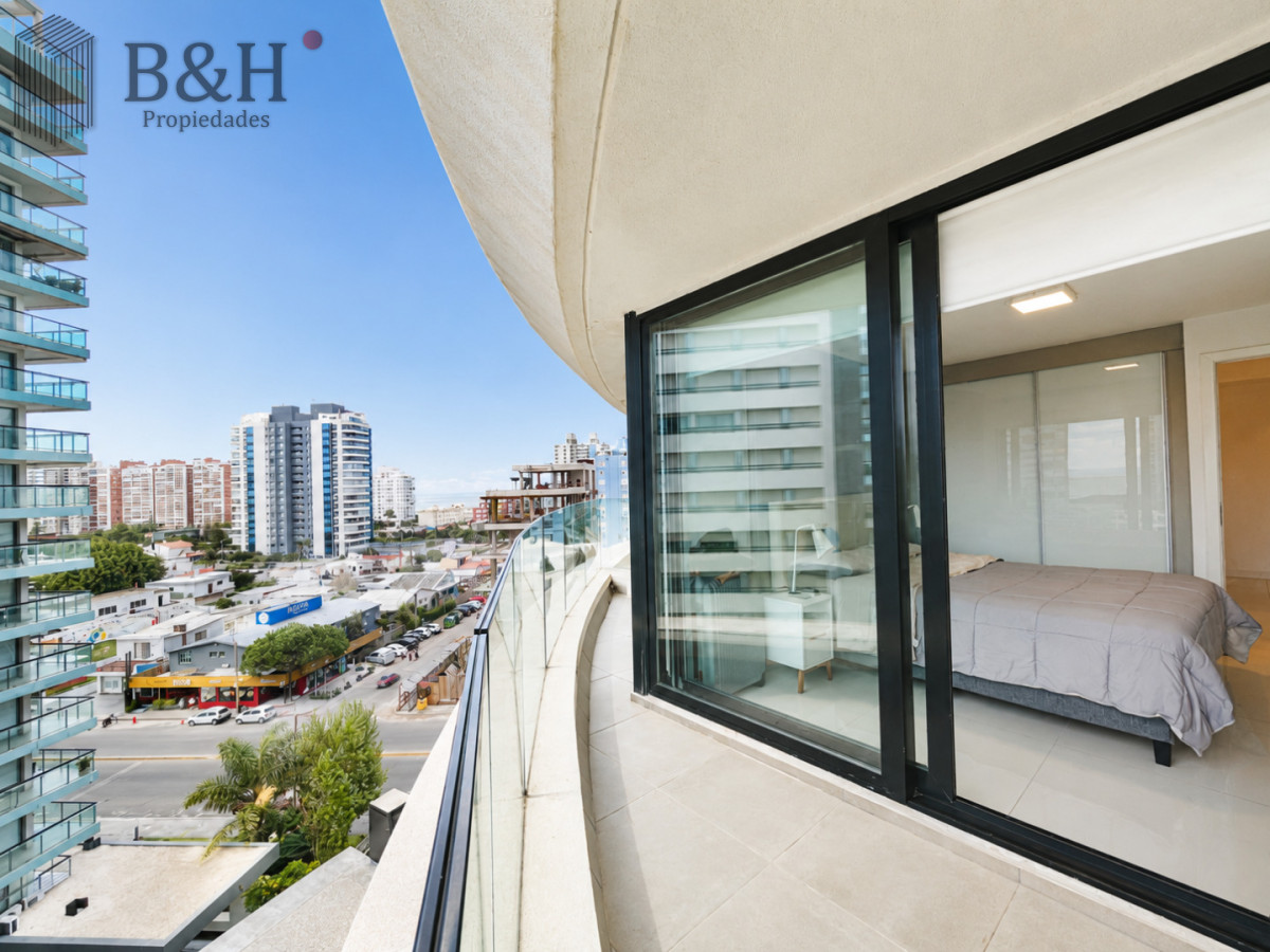 Apartamento ID.6993 - Alquiler Anual, Apartamento Moderno de 1 Dormitorio en Torre con servicios, Punta del Este 