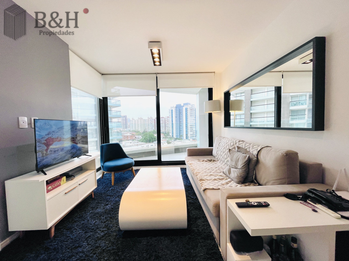 Apartamento ID.6993 - Alquiler Anual, Apartamento Moderno de 1 Dormitorio en Torre con servicios, Punta del Este 