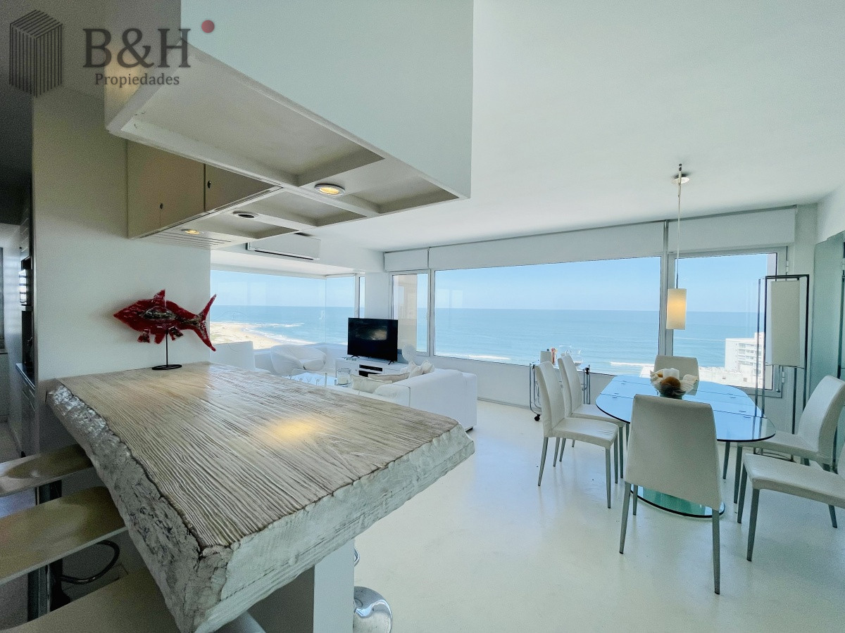 Apartamento ID.1426 - Alquiler temporario de maravilloso departamento piso alto de tres dormitorios, Peninsula, Punta del Este