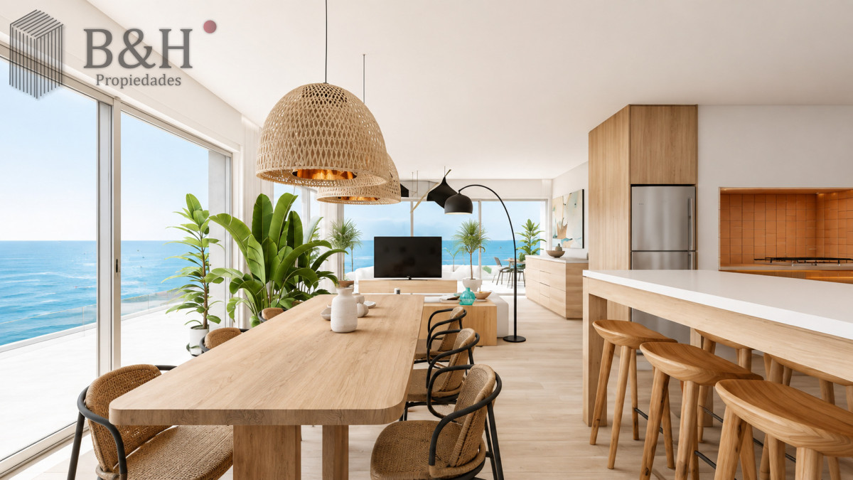 Apartamento ID.7890 - Penthouse de 3 Dormitorios con Barbacoa en Primera Línea del Mar, Playa Brava Punta del Este