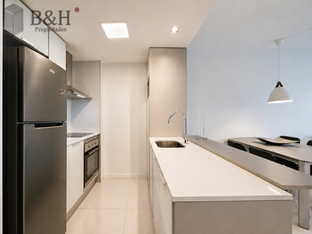 Apartamento ID.6977 - Apartamento Moderno de 1 Dormitorio en Alquiler Anual, Torre con servicios 