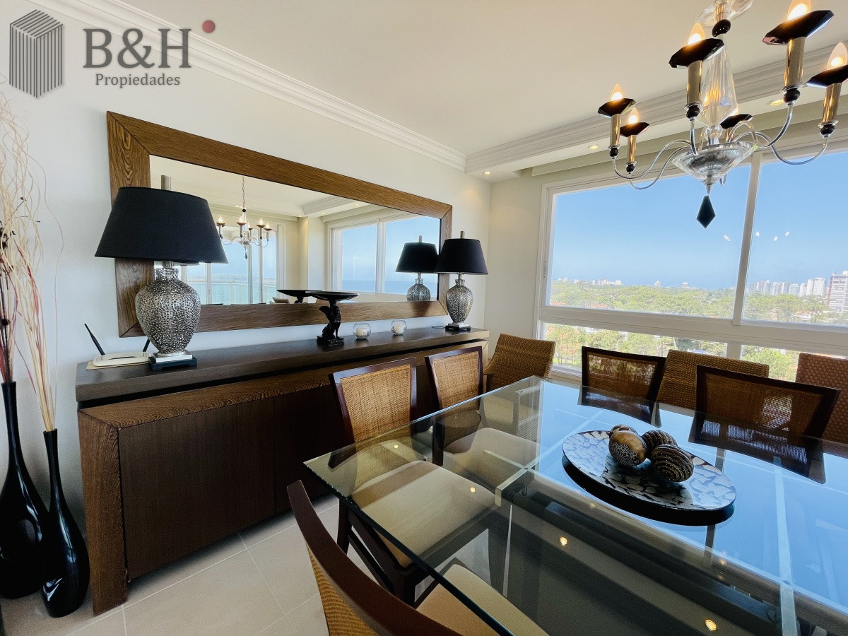 Apartamento ID.1397 - Alquiler temporario de excelente apartamento en torre Le Jardin de Playa Mansa, Punta del Este