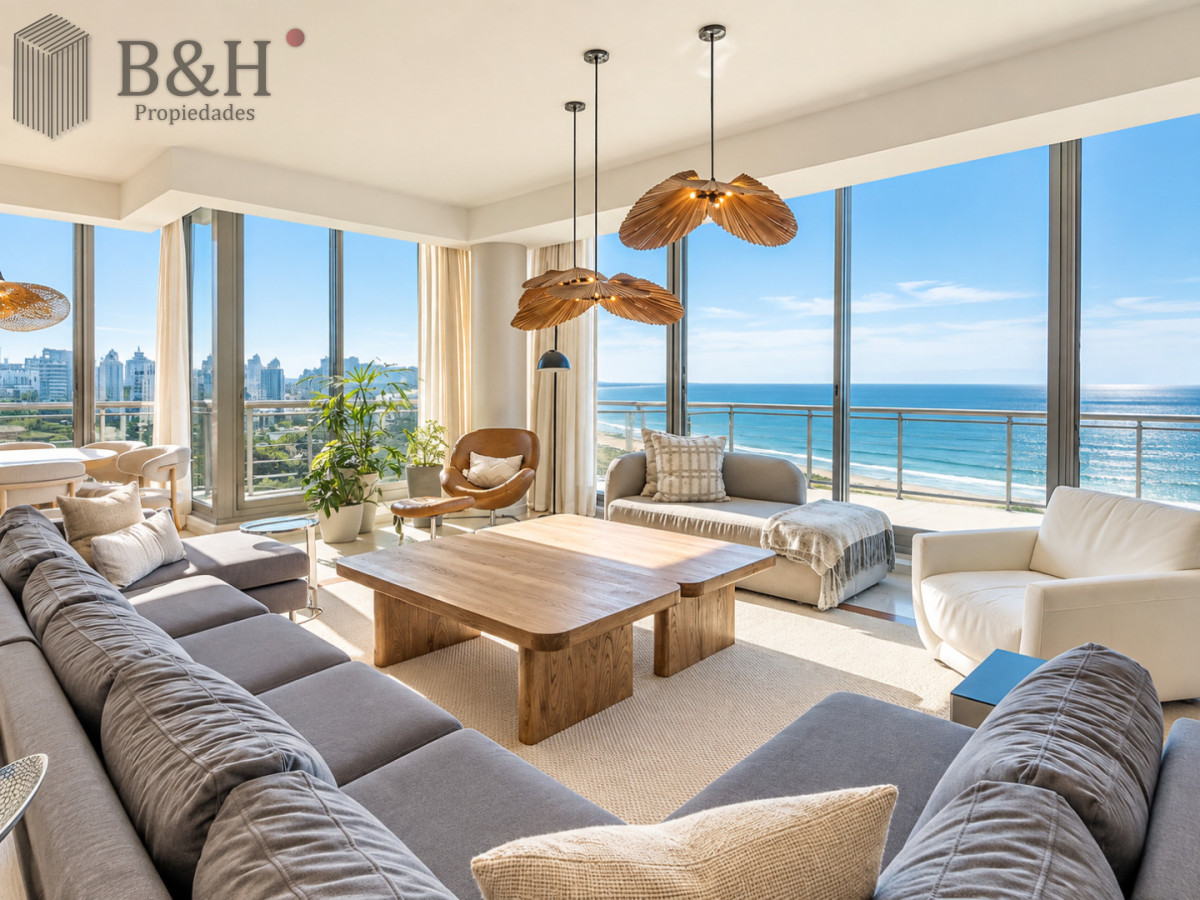 Apartamento ID.8147 - Penthouse Dúplex 5 Suites en Torre Imperiale, con Piscina Privada, Barbacoa y Vista al Mar. Playa Brava, Punta del Este