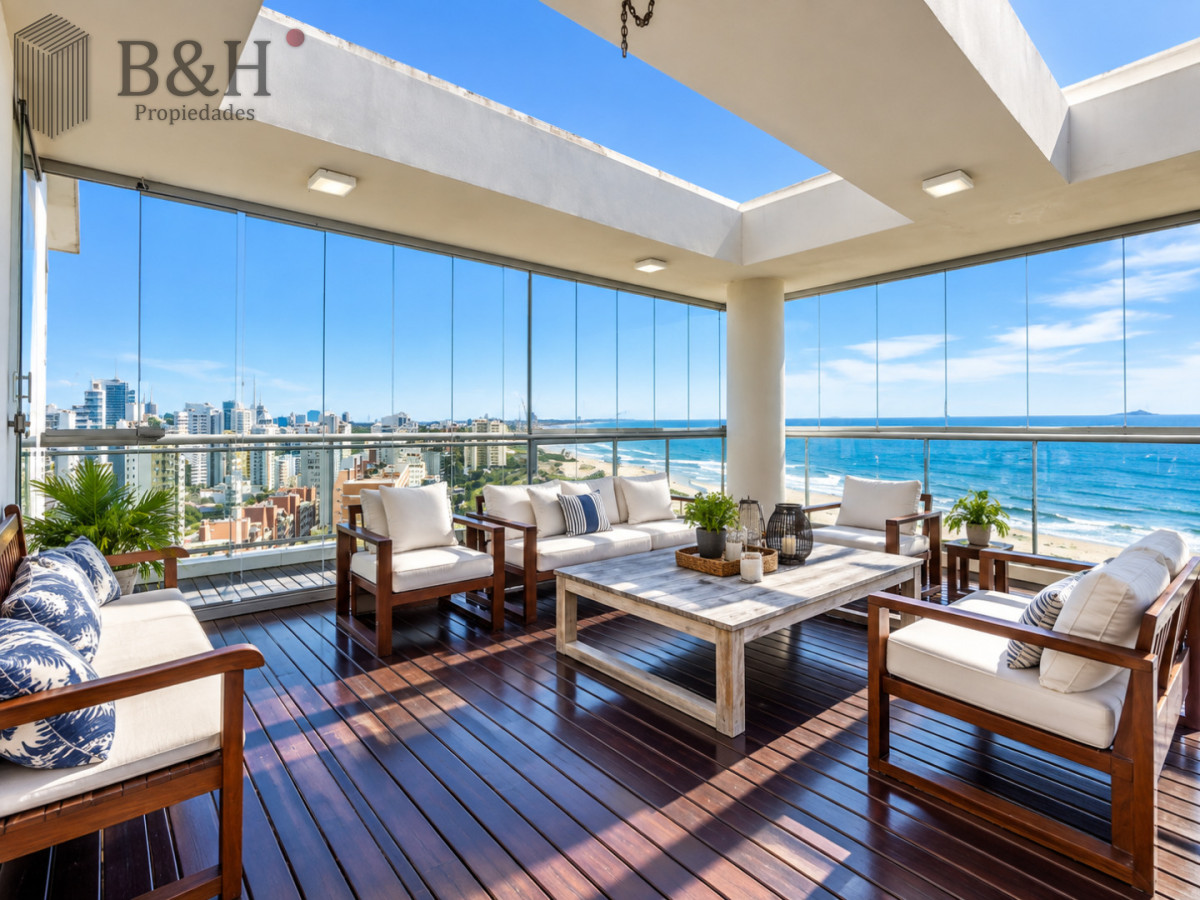 Apartamento ID.8147 - Penthouse Dúplex 5 Suites en Torre Imperiale, con Piscina Privada, Barbacoa y Vista al Mar. Playa Brava, Punta del Este