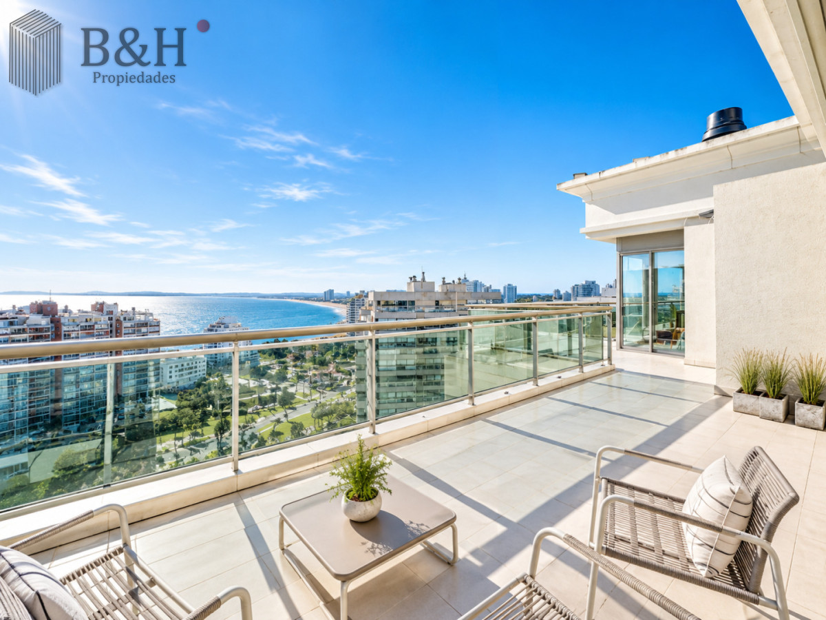 Apartamento ID.8147 - Penthouse Dúplex 5 Suites en Torre Imperiale, con Piscina Privada, Barbacoa y Vista al Mar. Playa Brava, Punta del Este