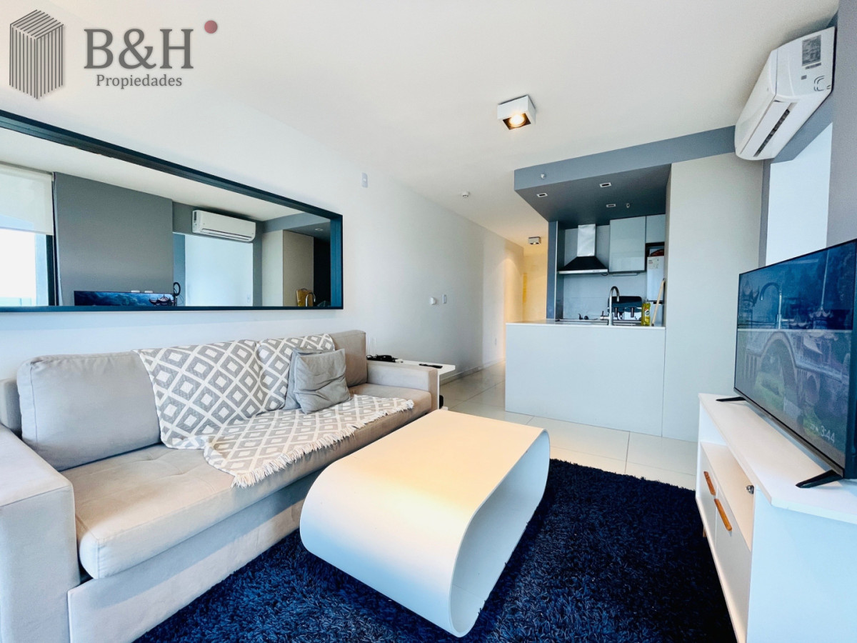 Apartamento ID.6993 - Alquiler Anual, Apartamento Moderno de 1 Dormitorio en Torre con servicios, Punta del Este 