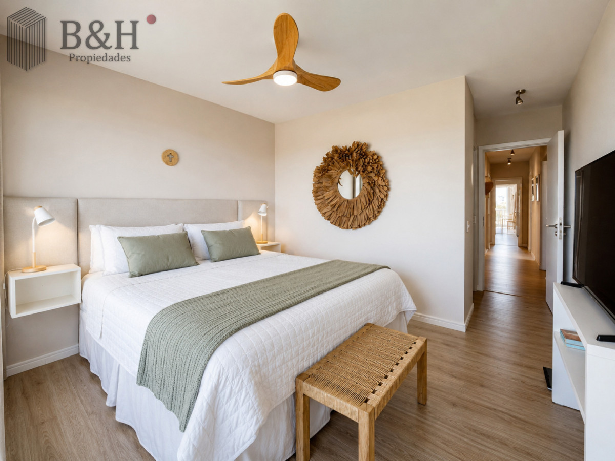 Apartamento ID.8125 - Moderno Apartamento de 3 Dormitorios en Primera Línea del Mar. Blue Marine, Playa Brava Punta del Este