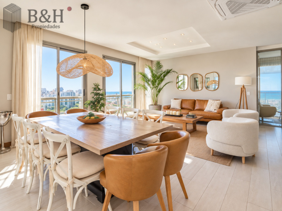 Apartamento ID.8147 - Penthouse Dúplex 5 Suites en Torre Imperiale, con Piscina Privada, Barbacoa y Vista al Mar. Playa Brava, Punta del Este