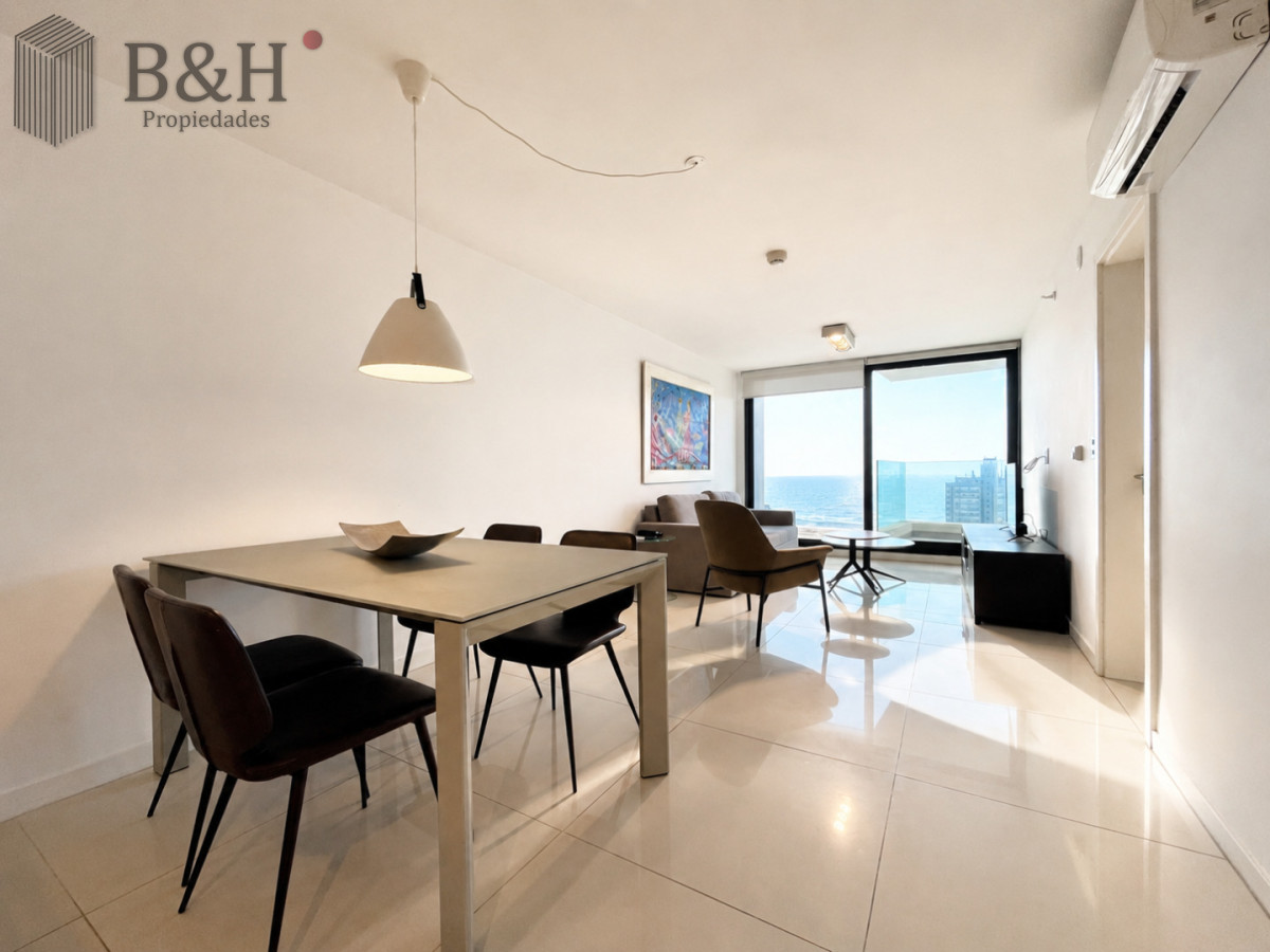 Apartamento ID.6977 - Apartamento Moderno de 1 Dormitorio en Alquiler Anual, Torre con servicios 