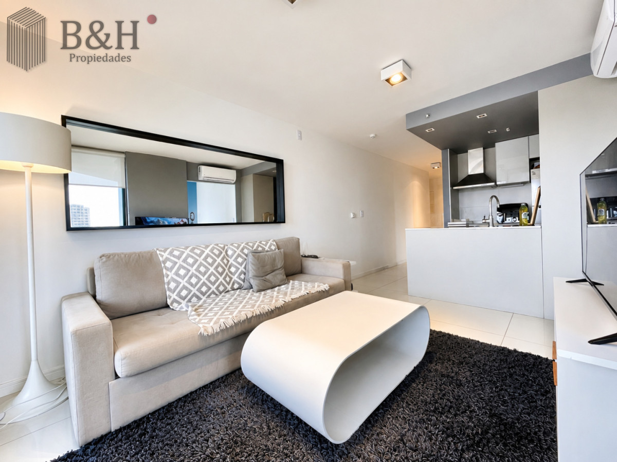 Apartamento ID.6993 - Alquiler Anual, Apartamento Moderno de 1 Dormitorio en Torre con servicios, Punta del Este 
