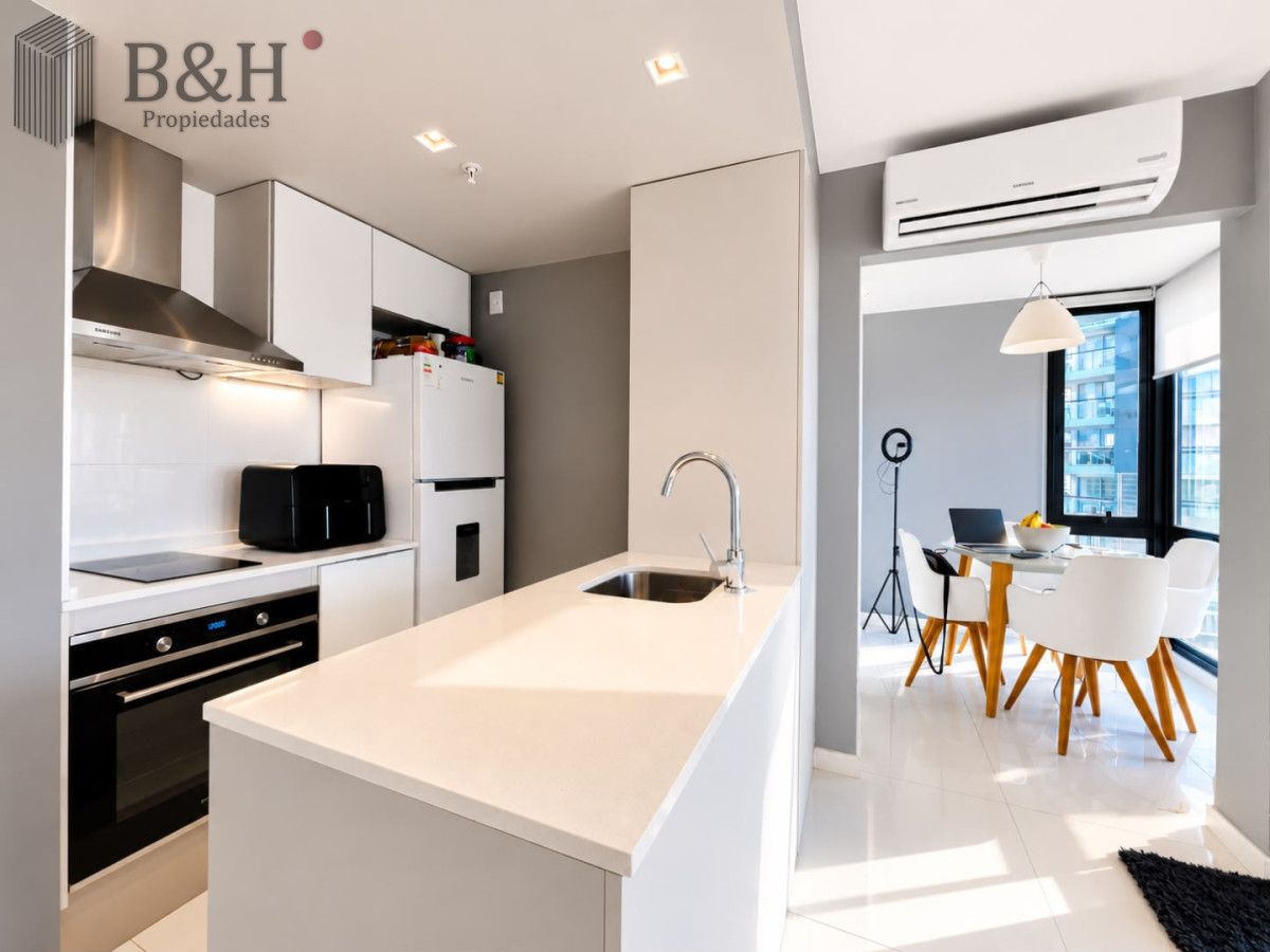 Apartamento ID.6993 - Alquiler Anual, Apartamento Moderno de 1 Dormitorio en Torre con servicios, Punta del Este 