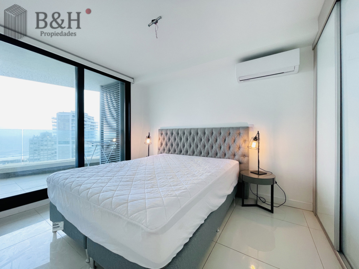 Apartamento ID.6977 - Apartamento Moderno de 1 Dormitorio en Alquiler Anual, Torre con servicios 