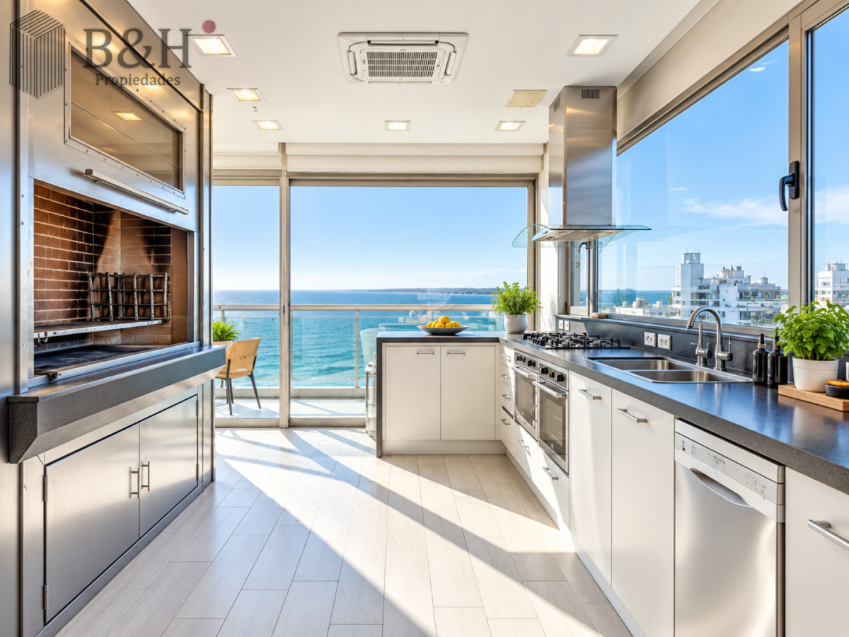 Apartamento ID.8147 - Penthouse Dúplex 5 Suites en Torre Imperiale, con Piscina Privada, Barbacoa y Vista al Mar. Playa Brava, Punta del Este