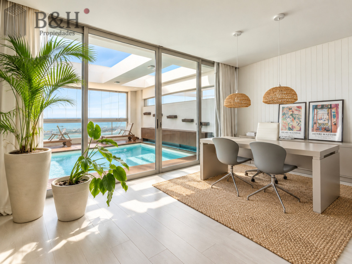 Apartamento ID.8147 - Penthouse Dúplex 5 Suites en Torre Imperiale, con Piscina Privada, Barbacoa y Vista al Mar. Playa Brava, Punta del Este