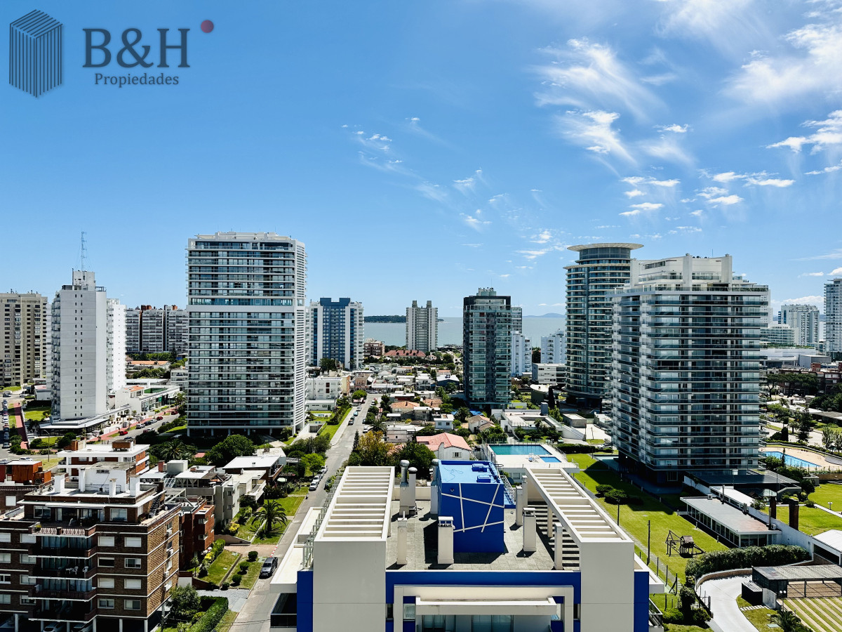 Apartamento ID.6873 - Venta de apartamento con vista al mar y muy luminoso de 2 dormitorios con 2 baños, Playa Brava Aidy Grill, Punta del Este