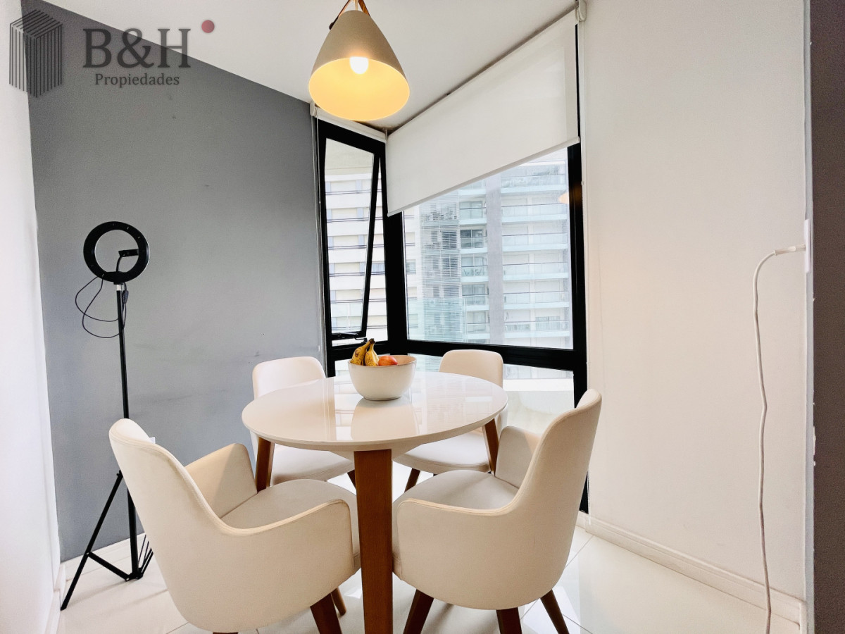Apartamento ID.6993 - Alquiler Anual, Apartamento Moderno de 1 Dormitorio en Torre con servicios, Punta del Este 