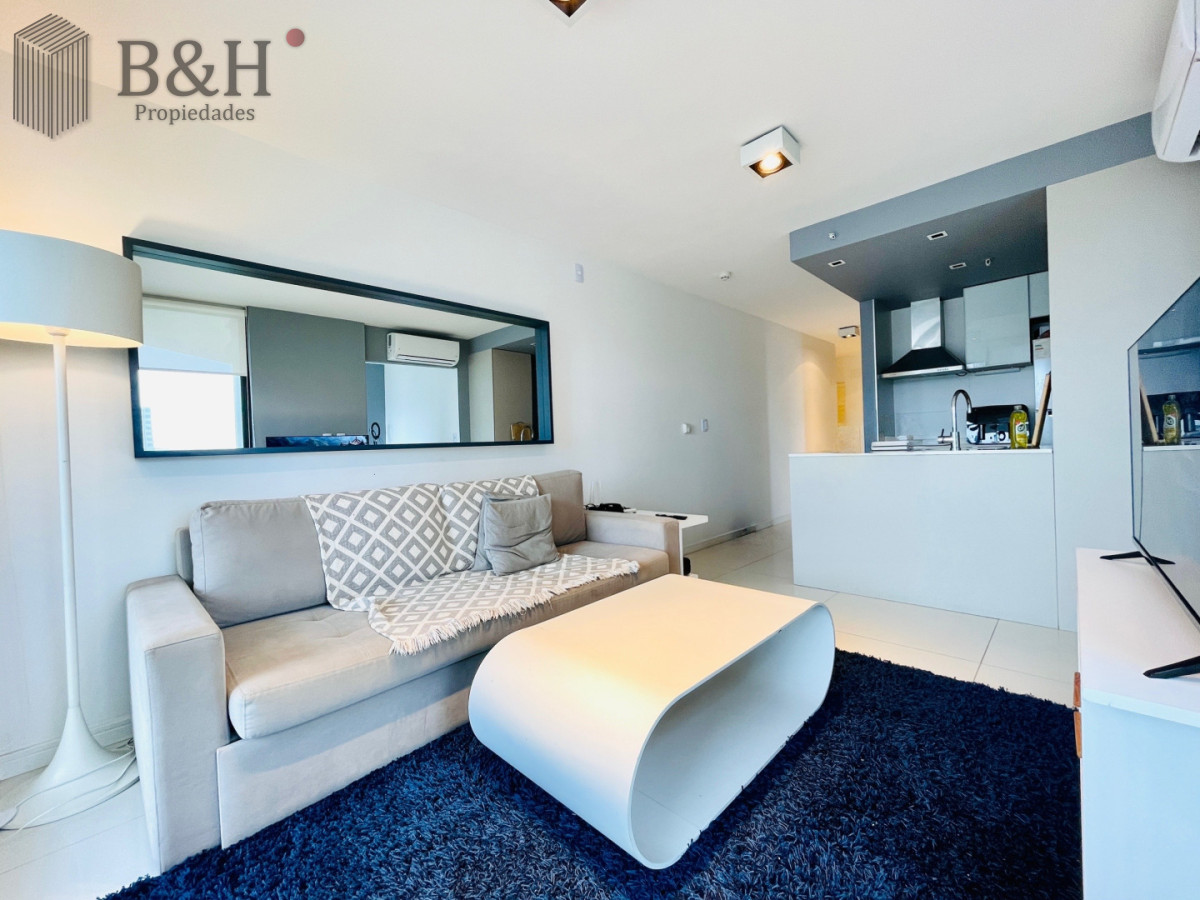 Apartamento ID.6993 - Alquiler Anual, Apartamento Moderno de 1 Dormitorio en Torre con servicios, Punta del Este 