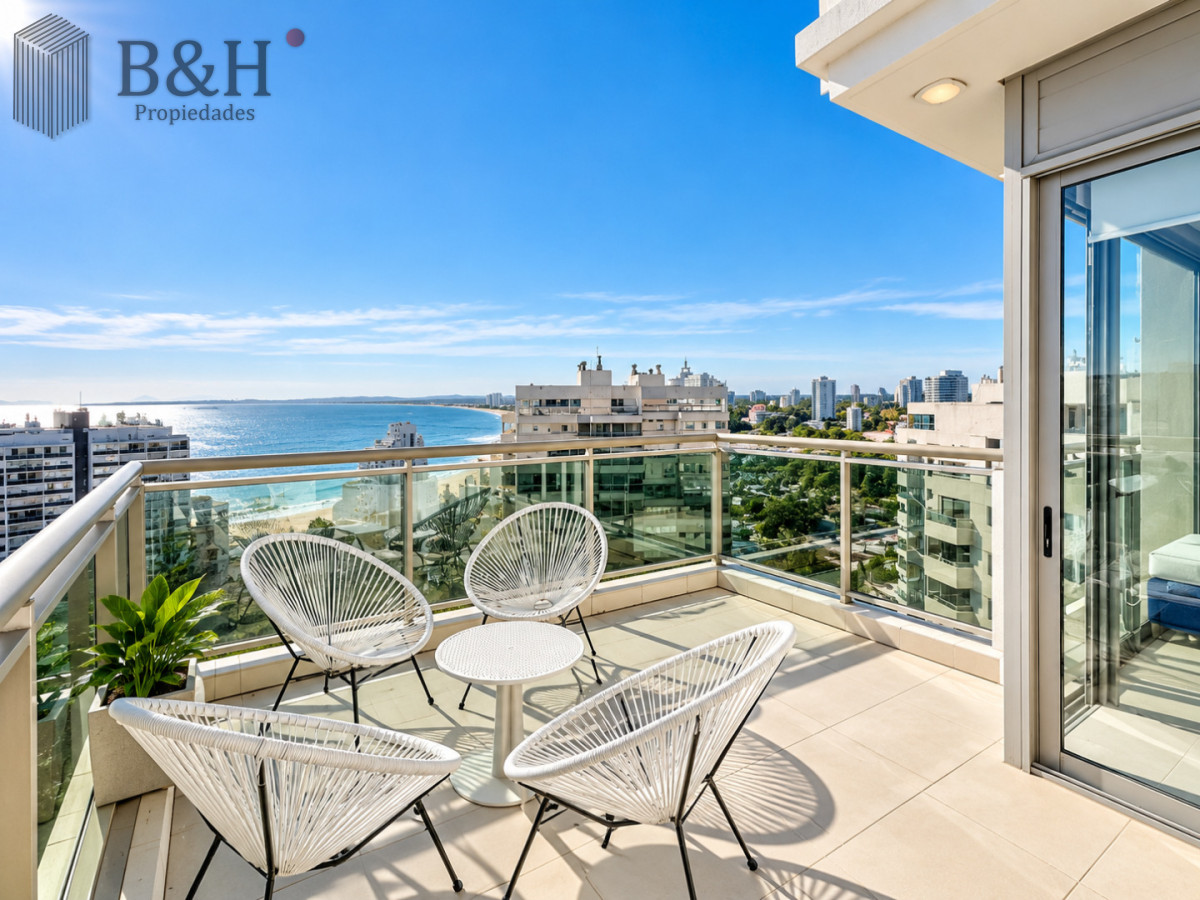 Apartamento ID.8147 - Penthouse Dúplex 5 Suites en Torre Imperiale, con Piscina Privada, Barbacoa y Vista al Mar. Playa Brava, Punta del Este