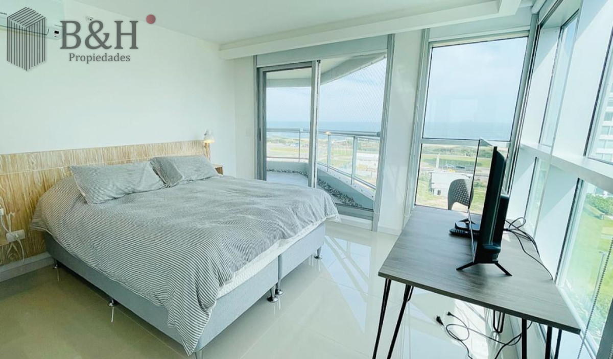 Apartamento ID.1438 - Apartamento de 3 Dormitorios con Parrillero en playa Brava, Punta del Este - Alquiler Temporario