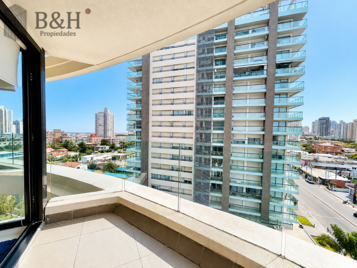 Apartamento ID.6993 - Alquiler Anual, Apartamento Moderno de 1 Dormitorio en Torre con servicios, Punta del Este 