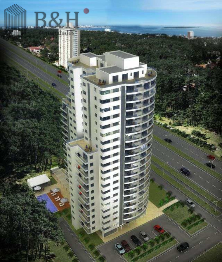 Apartamento ID.6935 - Apartamento moderno de 2 Dormitorios en Alquiler Anual sobre Roosevelt Punta del Este