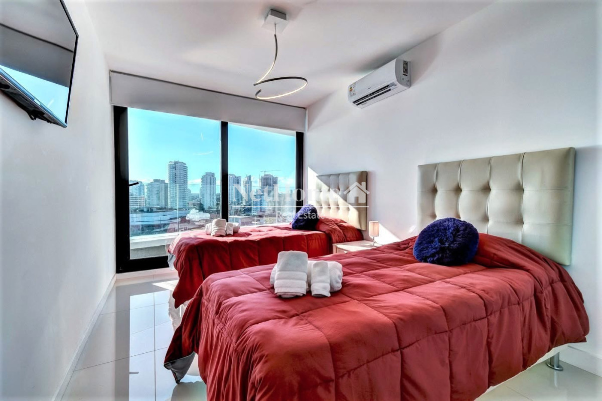 Apartamento ID.645 - Venta de apartamento de dos dormitorios con dos baños moderna Torre, Art Tower, Punta del Este