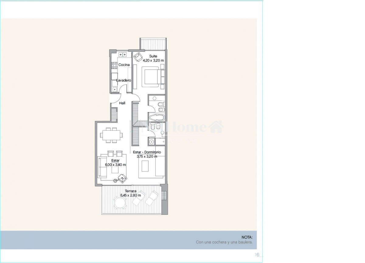 Apartamento ID.469 - Venta y alquiler de apartamento de dos dormitorios con parrillero de uso exclusivo en Punta Ballena